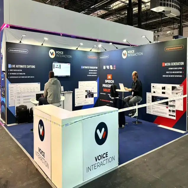 trade show booth for Voice-interaction-Amsterdam