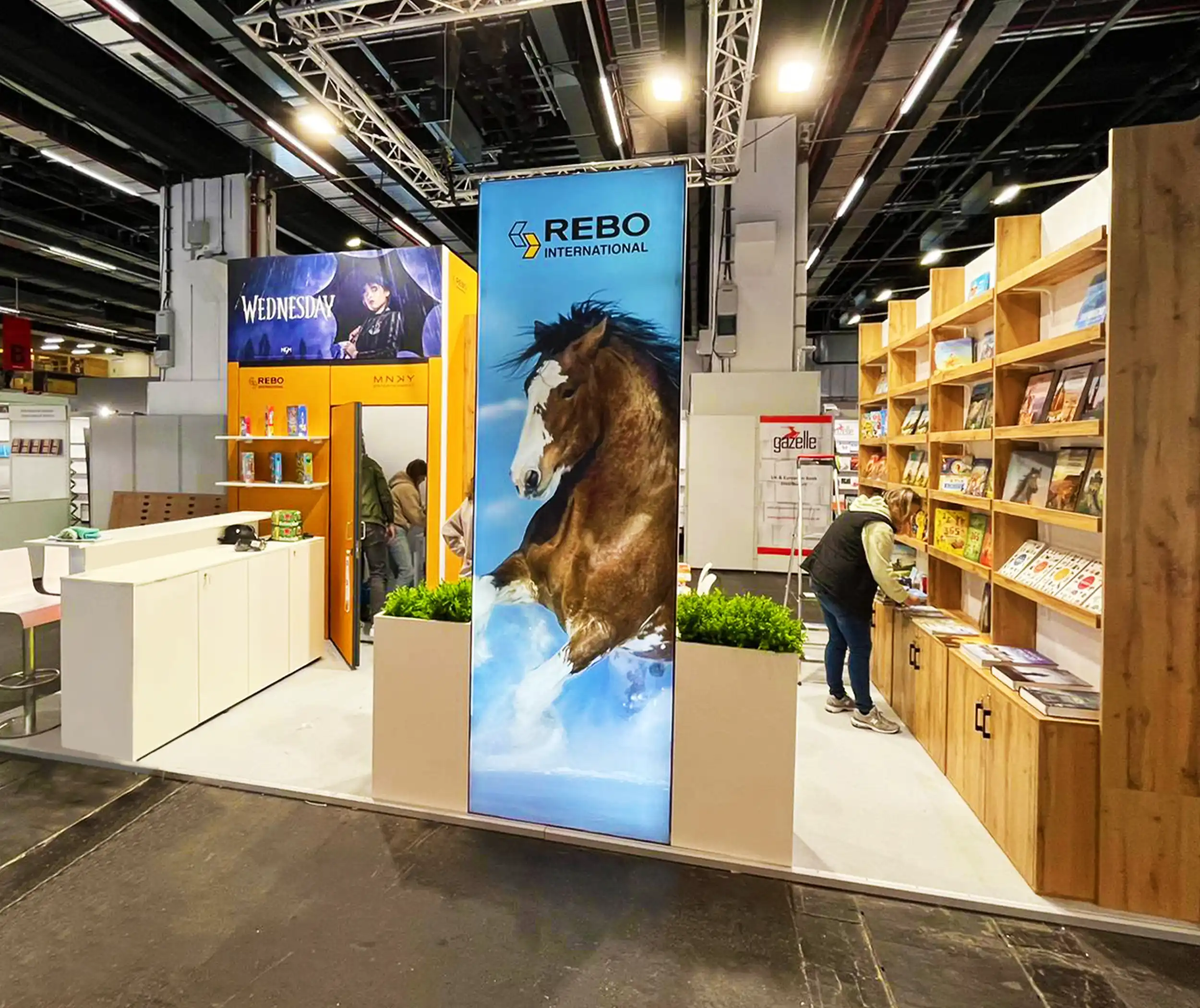 trade show booth for Rebo International - The Netherlands at Buchmesse, Frankfurt