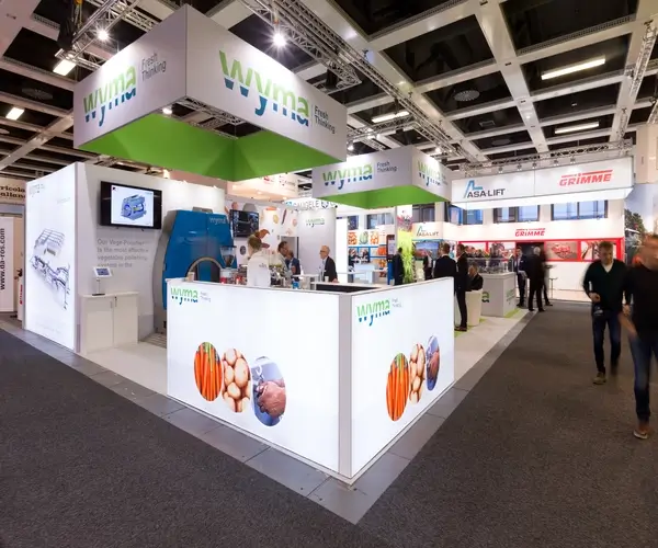 trade show booth for WYMA - U.K at Fruit Logistica, Berlin