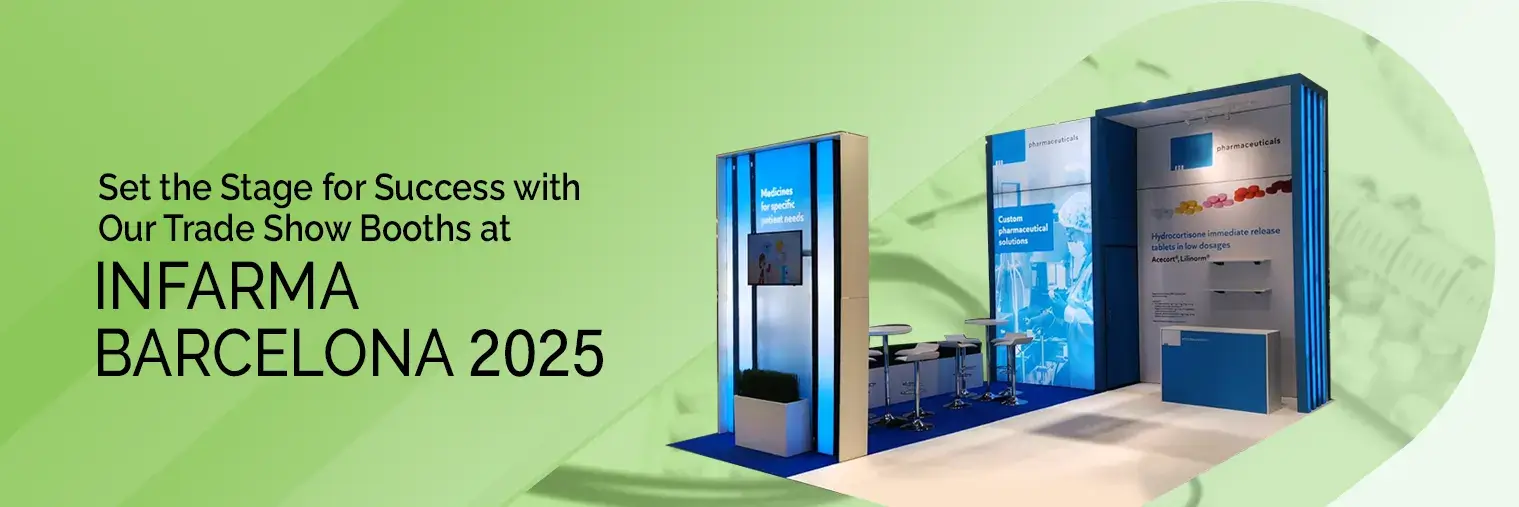 exhibition stand builders for Infarma Barcelona 2025
