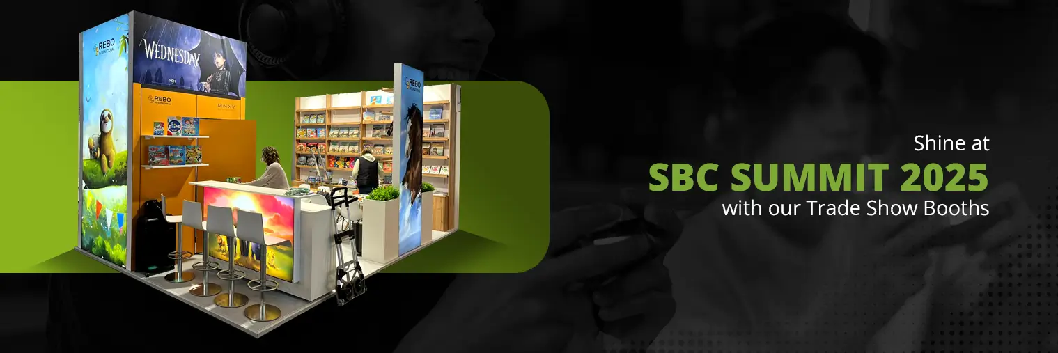 exhibition stand builder for SBC Summit 2025