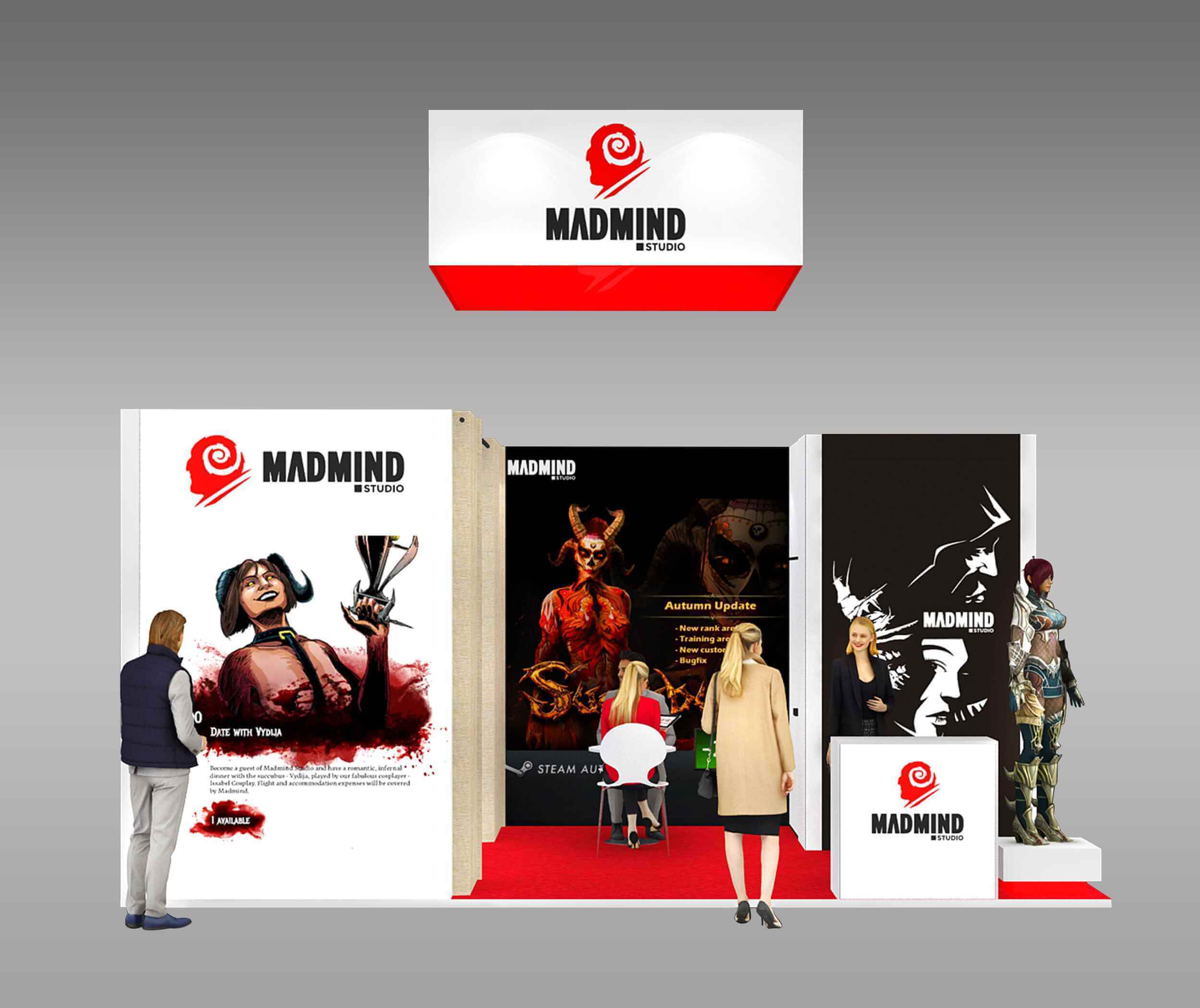 exhibition stands for Madmind Studio