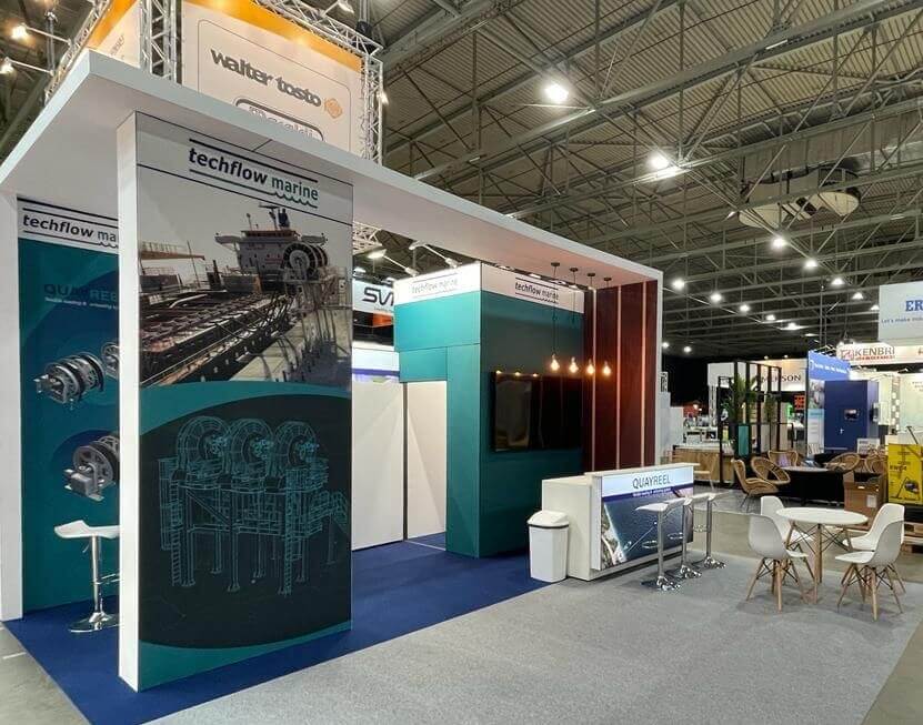 Trade Show Booth for Techflow Marine Ltd - U.K at StocExpo 2024, Rotterdam