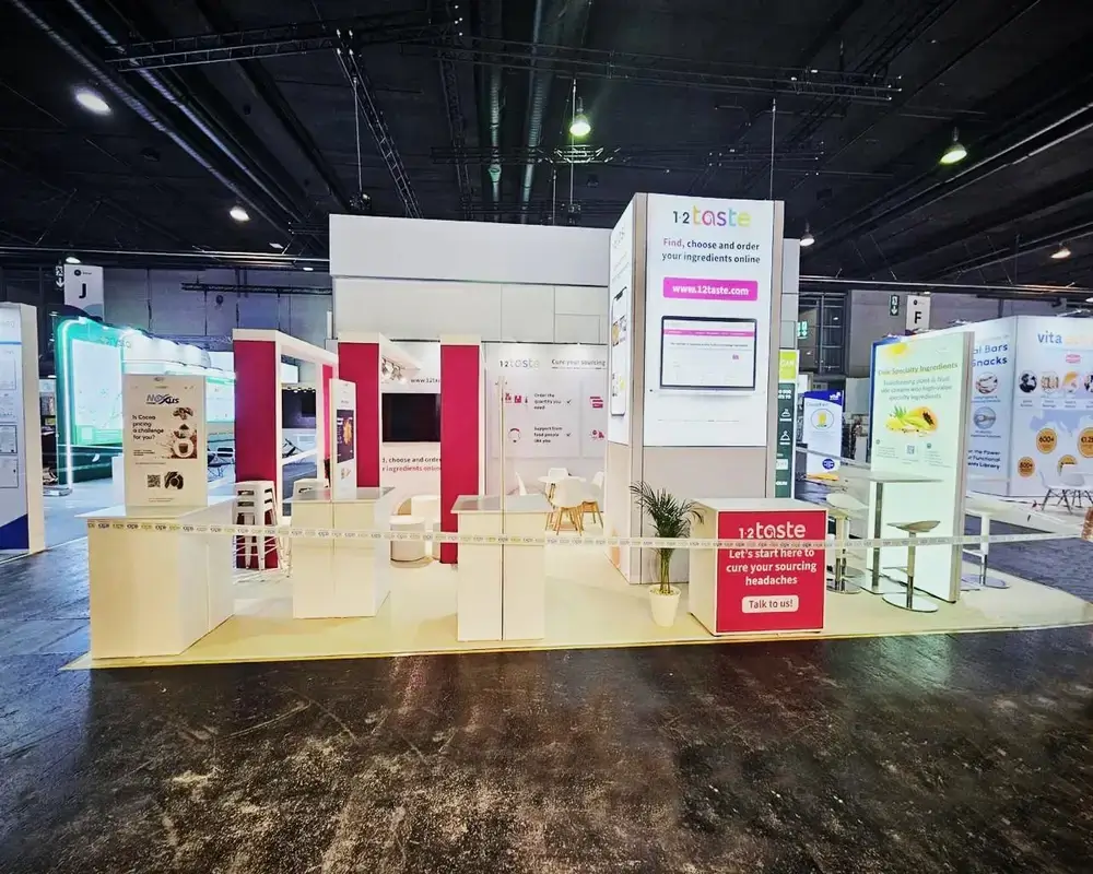 trade show booth for Food & Beverage industry