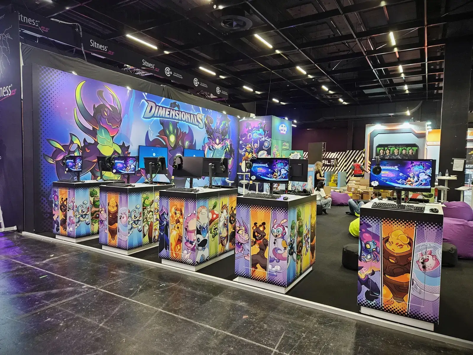 trade show booth for gaming industry