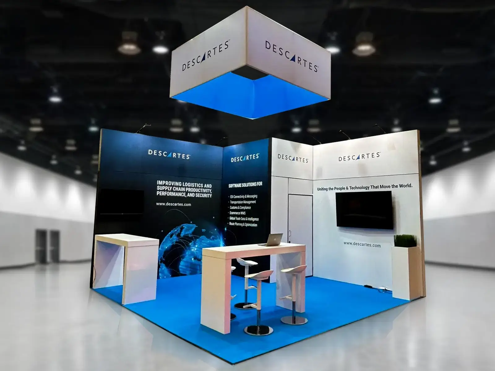 trade show booth for transport/logistics industry
