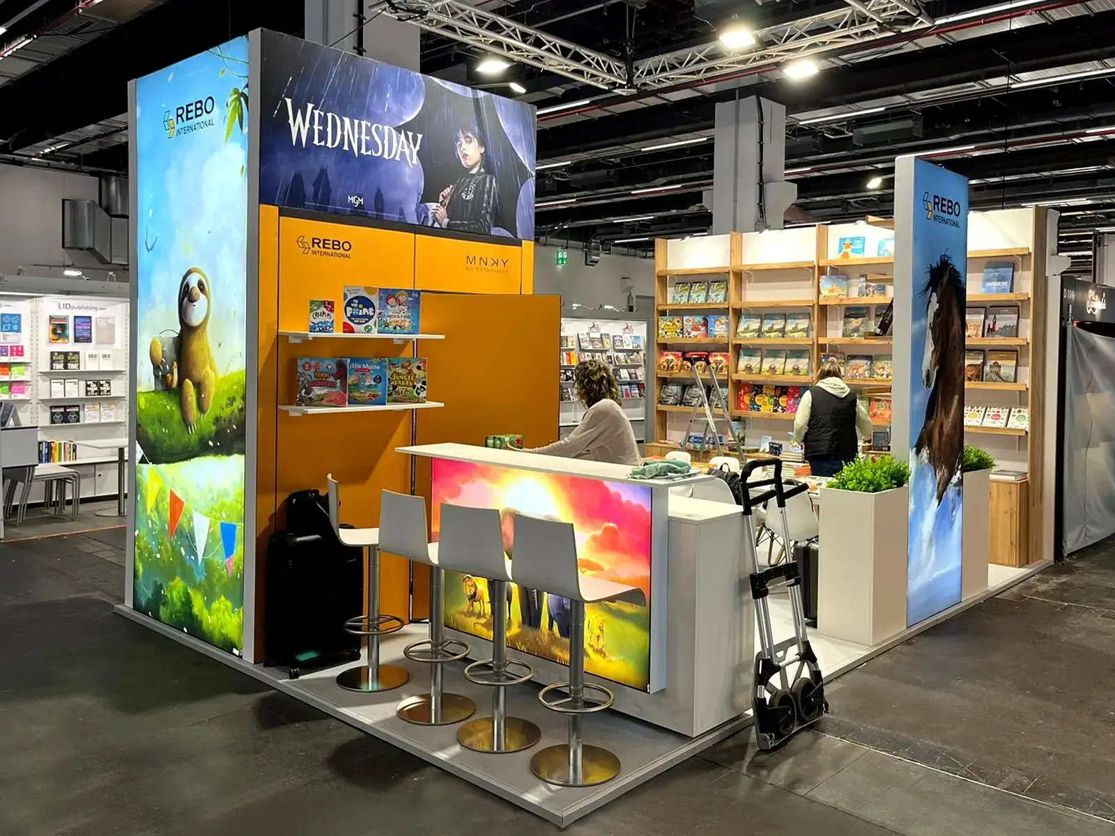 Trade Show Booth for Rebo International - The Netherlands for Buchmesse 2023, Frankfurt