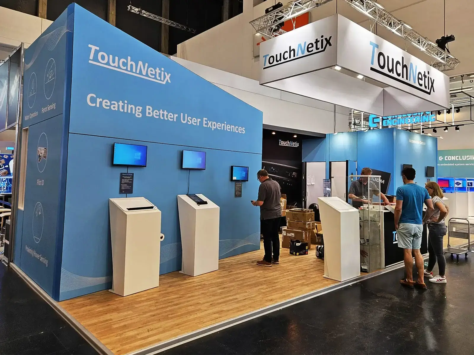 Trade Show Booth for Touchnetix - U.K at Embedded World 2024, Nuremberg