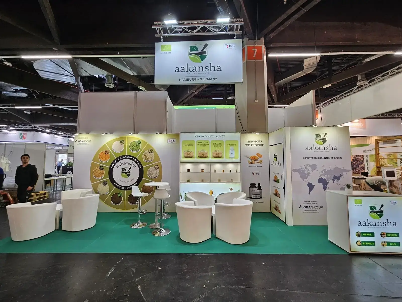 Trade Show Booth for aakansha, Germany at Biofach 2025, Nuremberg
