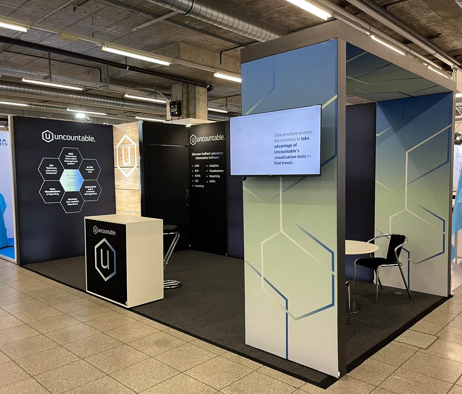trade show booth for uncountable