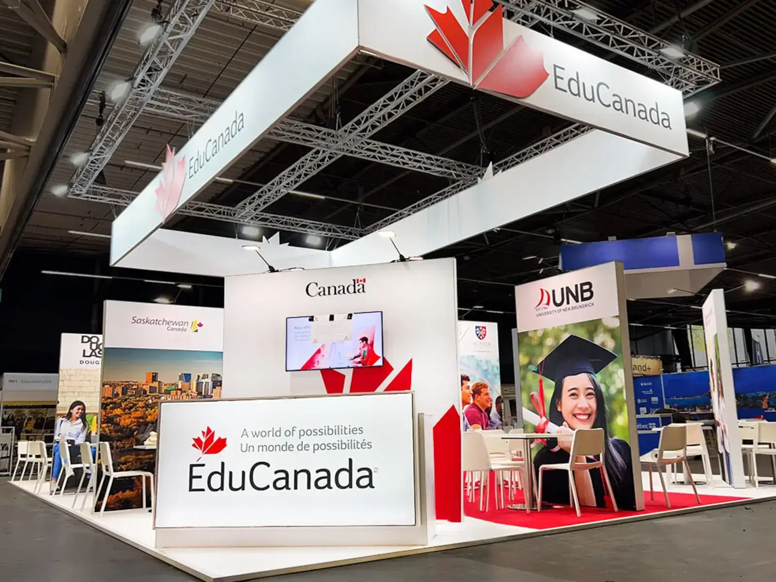 trade show booth for Educanada