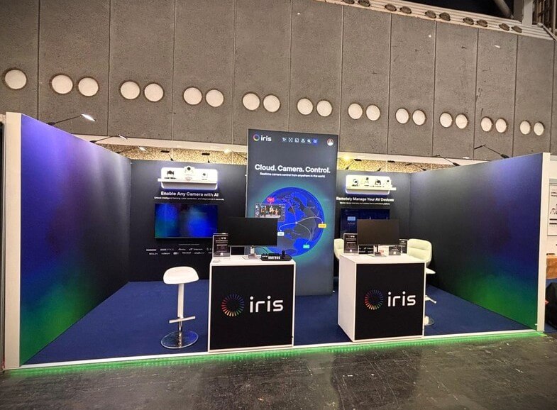 Trade Show Booth for IRIS, U.S. at IBC 2025, Amsterdam