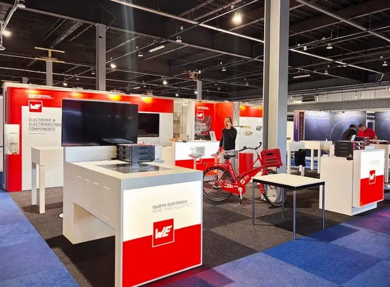 Trade Show Booth for Wurth, Germany at Electronics & Applications 2025, Utrecht