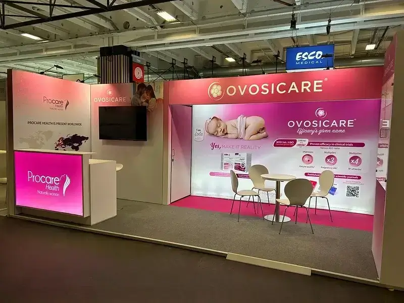 Trade Show Booth for Procare Health, U.S at Eshre 2025, Paris