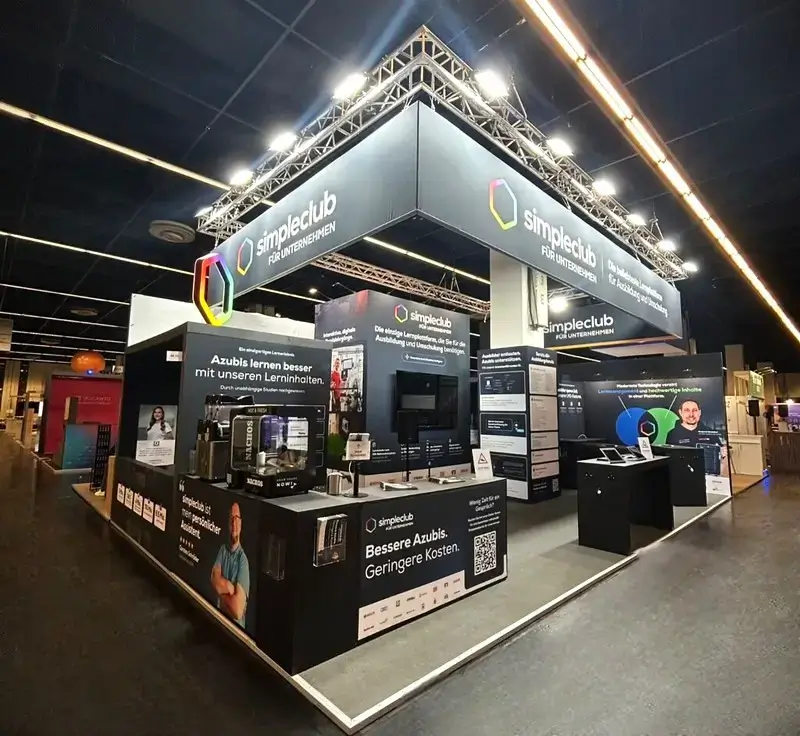 Trade Show Booth for Simpleclub, Germany at ZP Europe 2025, Cologne