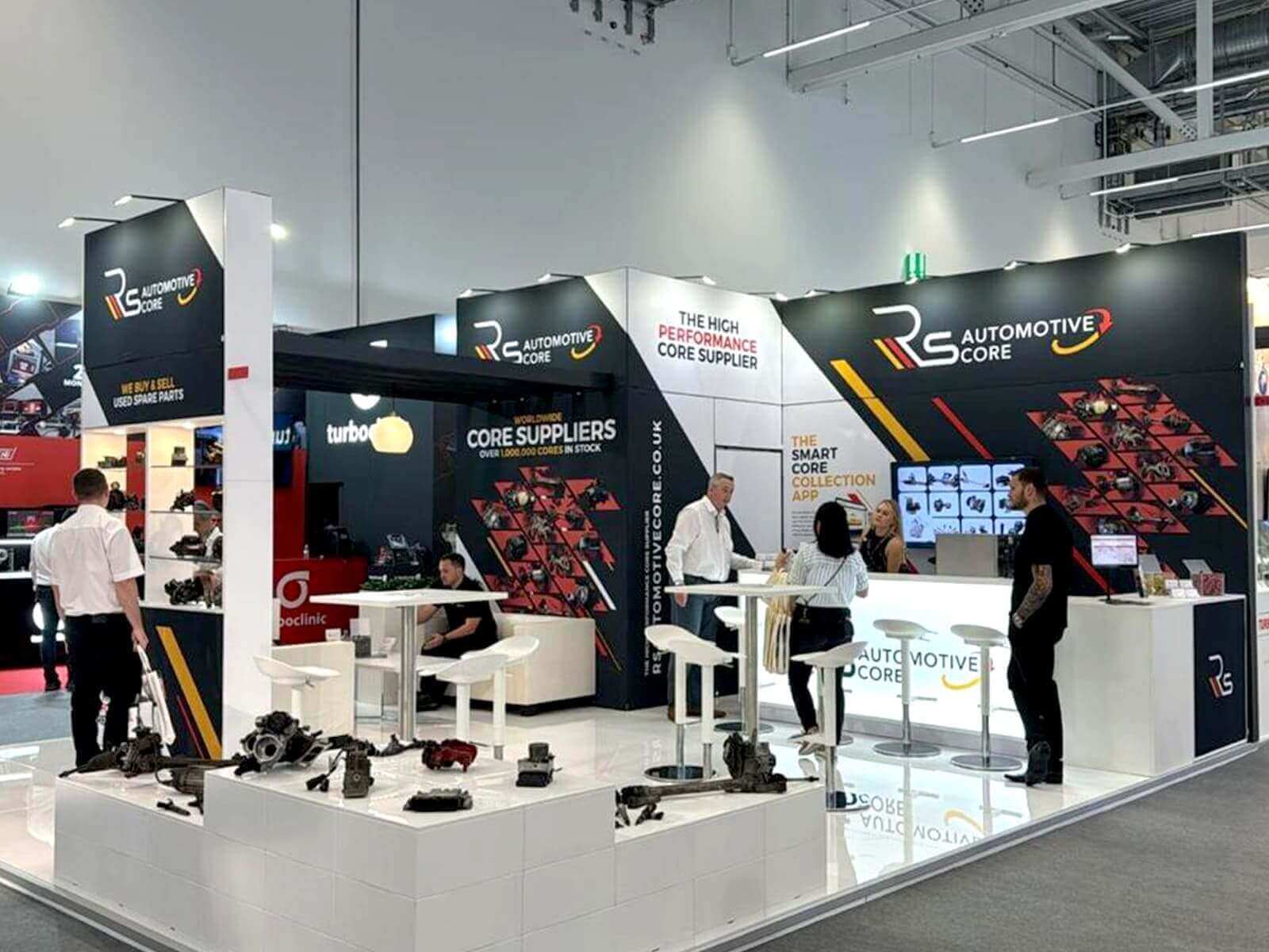 Trade Show Booth for RS Automotive Core, U.K at Automechanika, Frankfurt